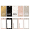 pastelkleurige cadeaulabels kerst