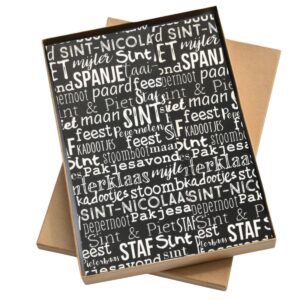 zwart sinterklaas zijdevloei papier