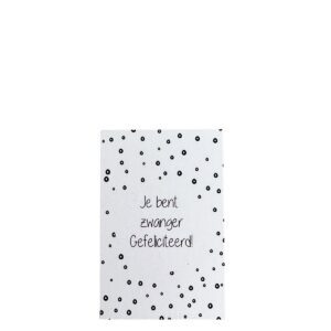 Mini kaartje<BR>Je bent zwanger, gefeliciteerd!