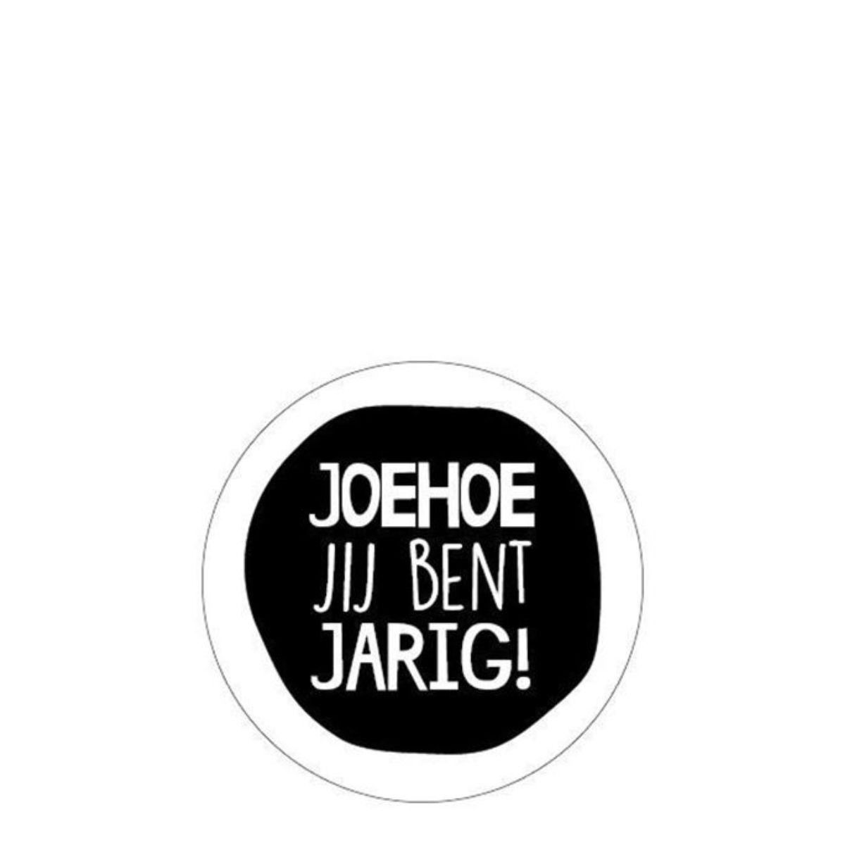 Stickers<BR>Joehoe jij bent jarig! <BR>10 stuks
