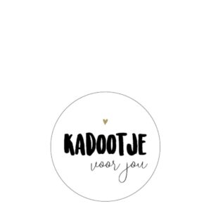 Stickers<BR>Kadootje voor jou<BR>10 stuks