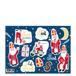 Stickervel Sint