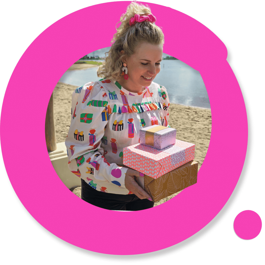 Stapel kado - cadeau geven