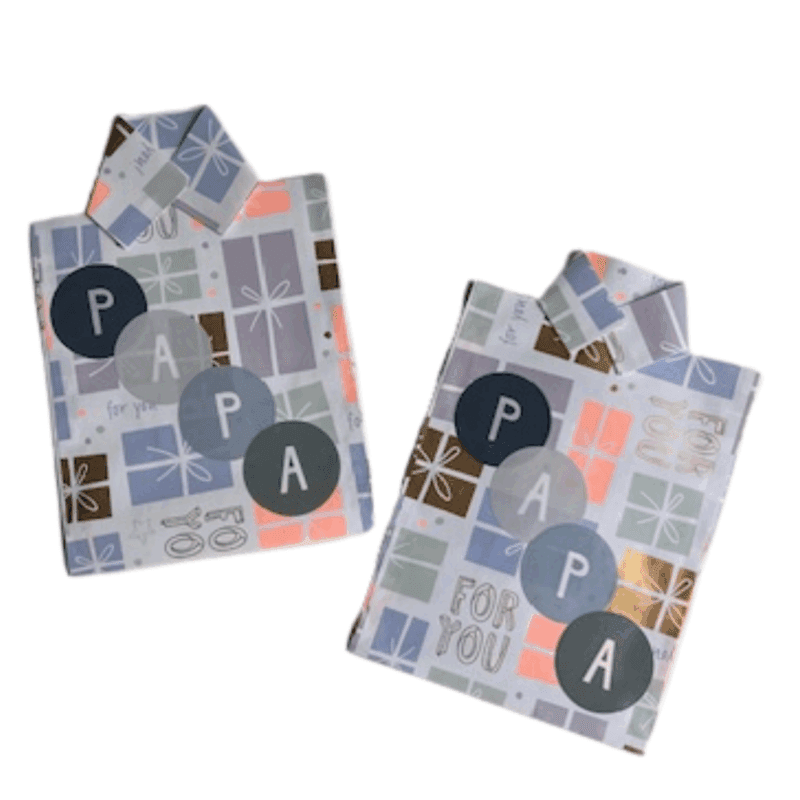 cadeaubon ingepakt als overhemd