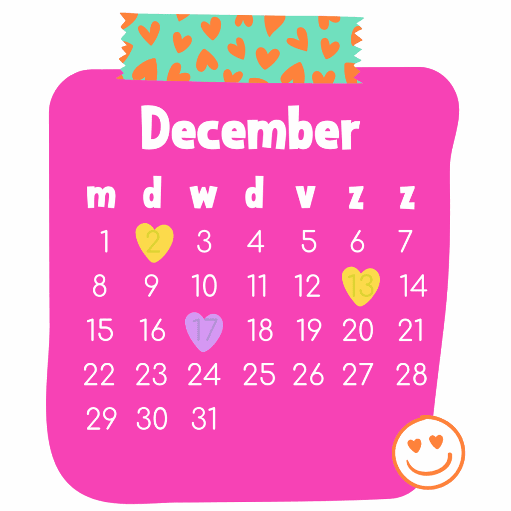 workshop kalender december 2025