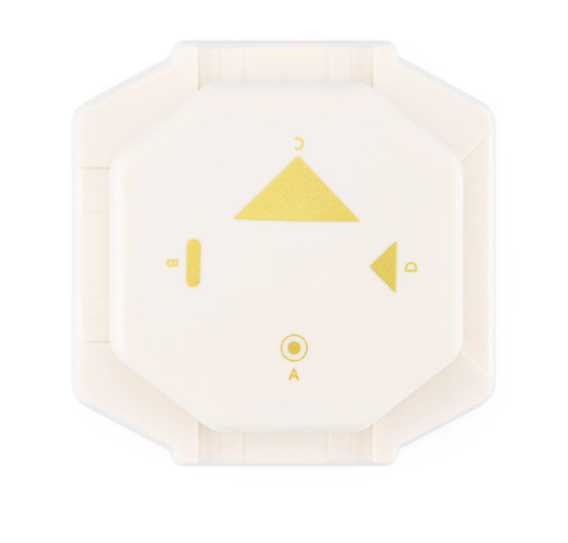 retro cadeaulabel 4 in 1 hoekpons